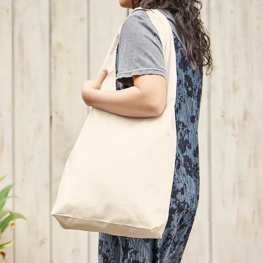 コットンショルダーハンドルトート