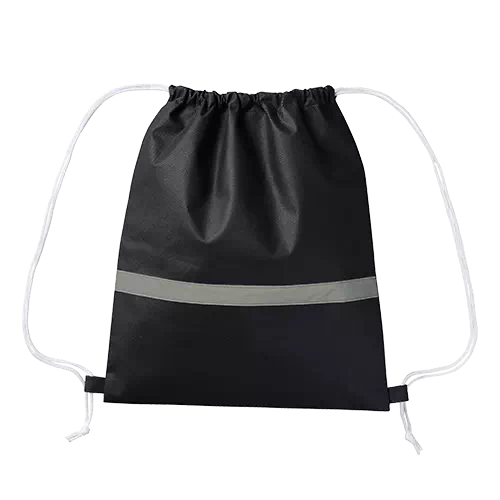 不織布リフレクター付巾着リュック