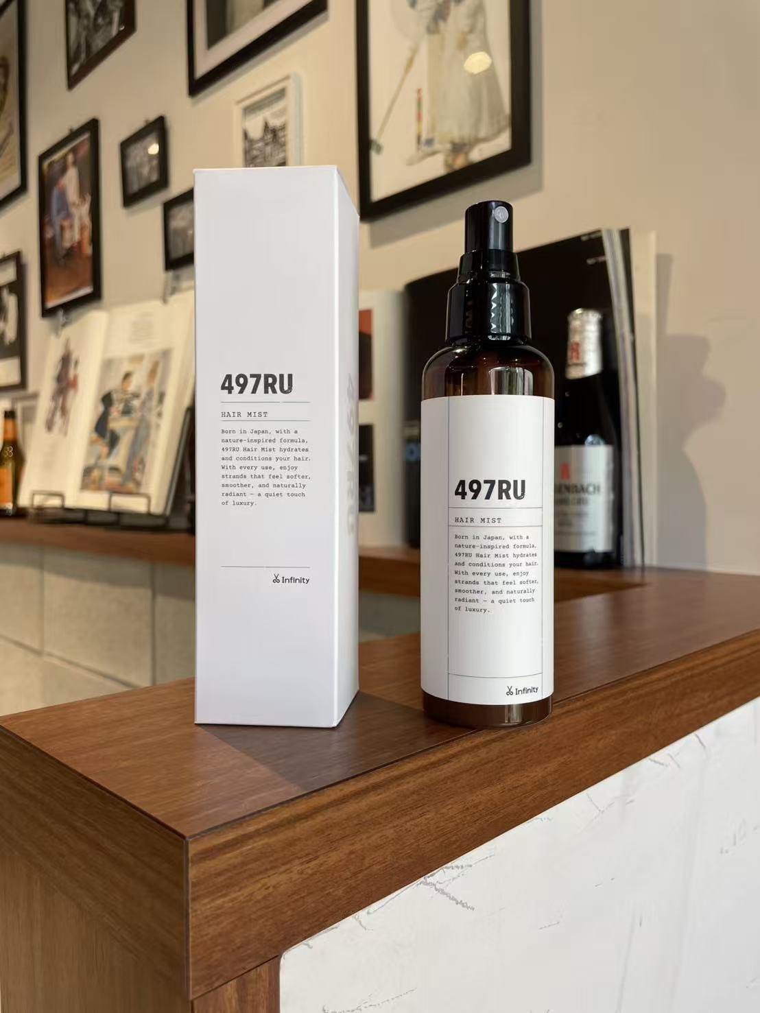 【事例紹介】ヘアサロンInfinity様　オリジナルヘアケア商品【497RU】パッケージ